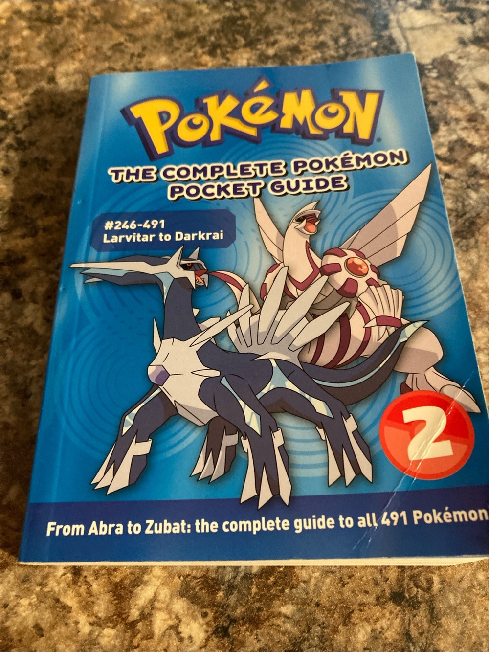 Pokemon Blue Pocket Guide Featuring Dialga & Palkia Artwork